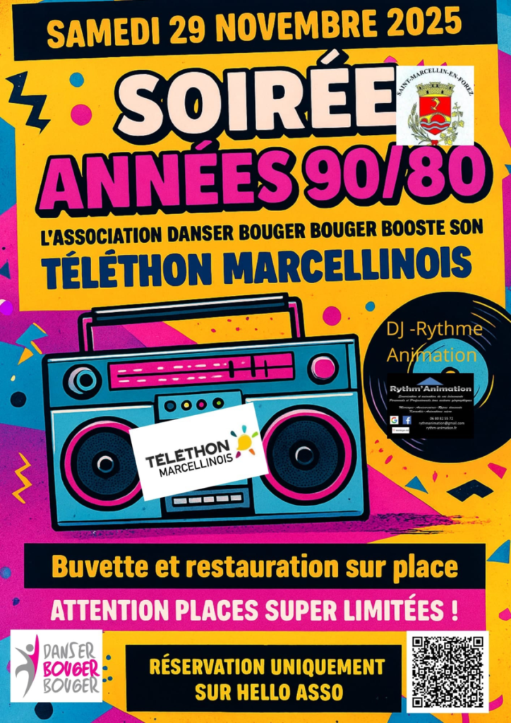 Danser Bouger Saintmarcellinenforez et Telethon Marcellinois